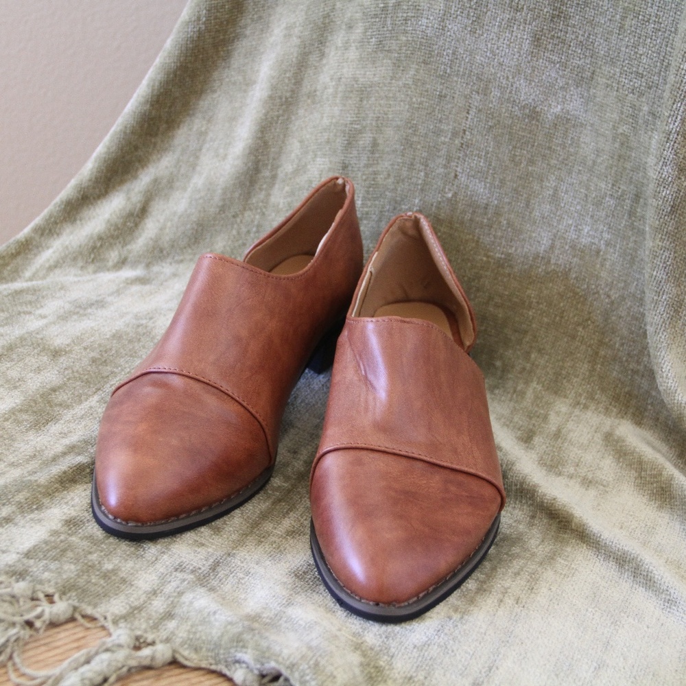 Leather Slip on Shoes
